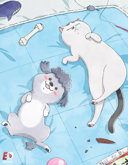 Inu to Neko Docchi mo Katteru to Mainichi Tanoshii الحلقة 24